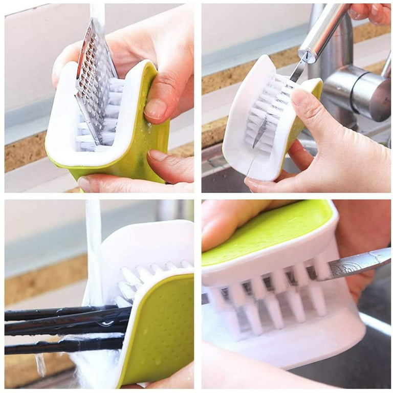 1pc U Type Brush, Blade Knife Cleaner, Kitchen Washing, Brush