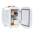 thumbnail image 2 of Caynel 5L Portable Retro Mini Fridge 6-can Mini Refrigerator,White, 2 of 7