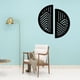 thumbnail image 4 of Creativo 3D Arte de pared de madera Rústico Arte de pared Accent Wall Decorativo Madera Granja Decoración de pared para el fondo del hogar Grano de madera negra Sunnimix escultura de arte de pared, 4 of 8