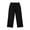 Black, variant on Men's Cargo Pants Hem Zipper Split Flap Pockets Straight Leg Pants Loose Casual Outdoor Travel Pant