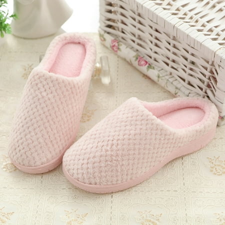 

Homgreen Women s Textured Microterry Low Back Slippers with Memory Foam