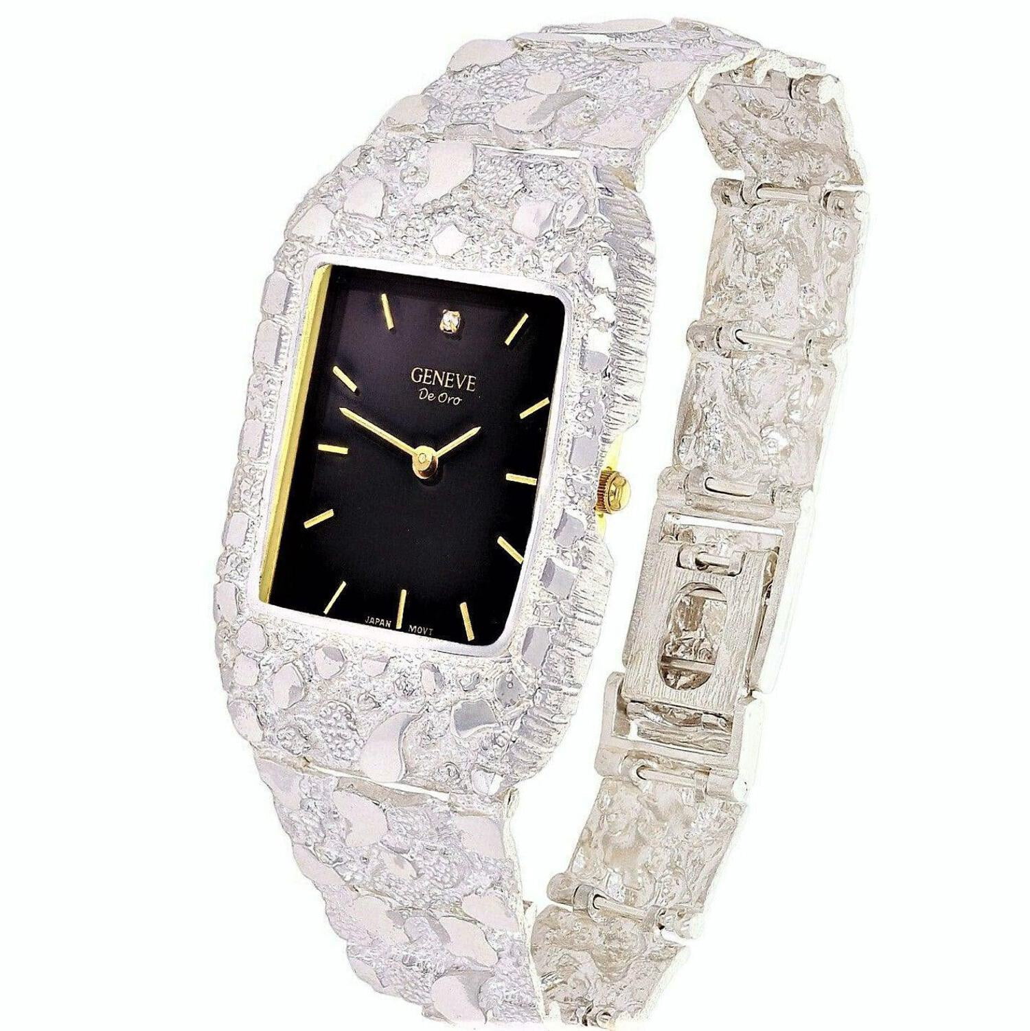 New Vintage Alfi Yellow Cubic Zirconias 925 Silver Swiss Move Watch Torque Yellow - Luxury Stainless Steel Watch with Swiss Movement main image 4