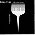 thumbnail image 4 of Peine para mechas con cola de rata para aplicar papel de aluminio y tinte para el cabello, tejido ajustable, blanco, para uso en salones de belleza y en casa., 4 of 5