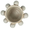 thumbnail image 3 of Bloomingville 4.25 Inches Round Stoneware Planter with Orbs and Reactive Glaze, Holds 3 Inches Pot, Speckled Cream, 3 of 4