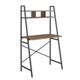 thumbnail image 5 of Walker Edison Industrial Wood and Metal X-Back Ladder Desk Home Office Workstation 56 Inch, Rustic Oak, 5 of 5