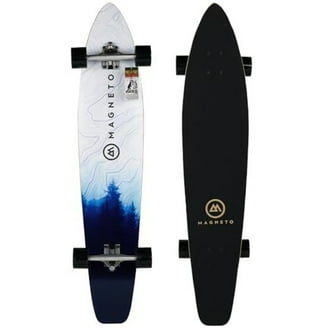 Magneto 44-Inch Kicktail Cruiser Longboard - Bamboo & Maple Deck
