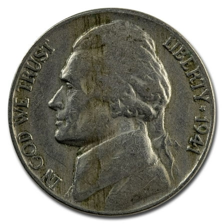 1941 Jefferson Nickel Avg Circ