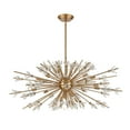 thumbnail image 2 of Atlas Lighting and Home 29-Light Starburst Satin Brass Ceiling Chandelier - 48", 2 of 6