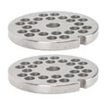 thumbnail image 1 of Meat Grinder Plate Disc Blade, Sharpness Blade Stainless Steel Food Grinding Blade 2pcs  for Hand Meat Grinder, 1 of 8