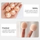 thumbnail image 5 of 5 mini borlas de maquillaje flocadas para el cuerpo, suministros de maquillaje para mujeres, 5 of 8