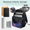 thumbnail image 5 of Bulopur Girls 17 Inch Backpack Set 4 Piece Galaxy Axolotl Print School Bookbag with Lunch Box, Water Bottle Holder and Pencil Case for Elementary, 5 of 8
