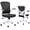 White-Black, variant on Flysky Mesh Office Chair 300lb, Ergonomic Home Office Desk Chair with Lumbar Support and Flip-up Arms, Black
