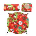 thumbnail image 2 of Guinea Pig Cage Hammock Set, Small Pet Cage Easy Installation Cute Cartoon Pattern With Metal Hook For  For Small Cat For Ferret Green,Red, 2 of 8