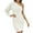 White, variant on SWSMCLT Women's Ribbed Knit Knitted One Shoulder Bishop Sleeve Long Sleeve Bodycon Dress Sexy Fall Winter Mini Backless Wedding Cocktail Party Short Sweater Dresses Light Blue 12