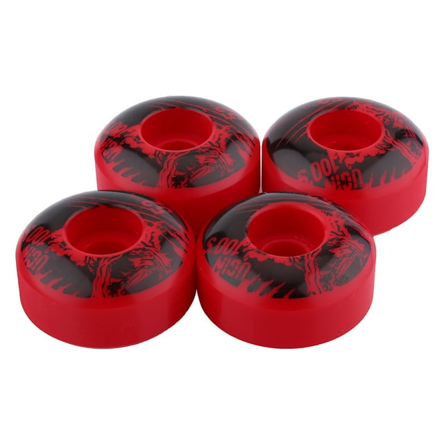 Roues de Planche à Roulettes Pas Chères 4 Pcs, Roues de Longboard, Roues 52 X 30 mm de Remplacement pour Planche à Roulettes de Base pour Pièces de Planche à Roulettes de Chaussée Extérieure