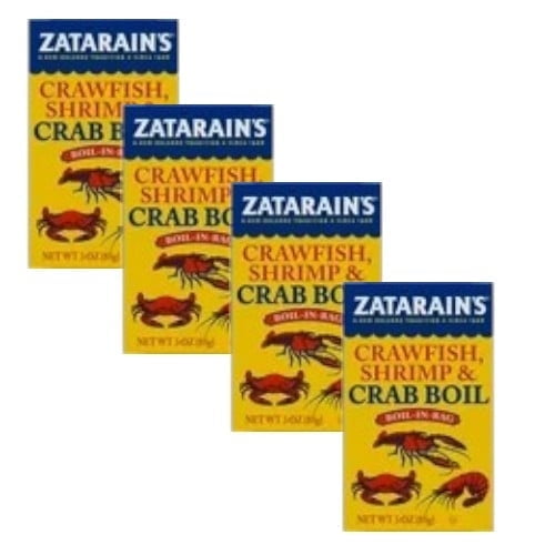 ( 4 Pack ) Zatarain's Crawfish Shrimp Crab Boil In Bag, 3 Oz