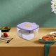 thumbnail image 1 of Juego de 4 frascos de especias de vidrio con tapas y cucharas para organizar la despensa. Recipientes transparentes con tapas agitadoras para cocinar fácilmente y almacenar hierbas frescas., 1 of 7