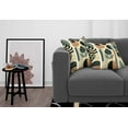 thumbnail image 3 of Ambesonne Monstera Throw Pillow Cover 2 Pack, Mid Century Boho Abstract, 16", Pale Reseda Green and Camel, 3 of 7