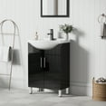 thumbnail image 2 of Eclife 24" Freestanding Single Bathroom Vanity with Euro Ceramic Sink, Faucet, 2 of 8
