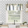 thumbnail image 4 of Drop Leaf Valance Kitchen Curtains Blackout Vintage Boho Floral Natural Botanicals Rod Pocket Window Treatment for Kids Bedroom Bathroom Home Decor Window Drapes 54x18inch, 4 of 6