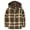 Dark Earth, variant on Toddler Boys Long Sleeve Plaid Hoodie, Sizes 6M-5T