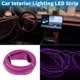 thumbnail image 3 of Cuerda de luz LED EL de 4m Unique Bargains, tira de luz de neón flexible para iluminación interior de automóviles, controlador de cableado (12v) púrpura, 3 of 7