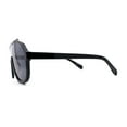 thumbnail image 3 of Iconic 80s Oversize Shield Racer Sport Plastic Sunglasses Shiny Black, 3 of 4