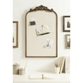 thumbnail image 3 of Kate and Laurel Arendahl Vintage Ornate Arch Pinboard, Gold, 19 x 31, Framed Arched Pinboard, 3 of 7