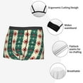 thumbnail image 3 of Wukai Christmas Snowflakes Plaid Print Men’s Underwear Breathable Boxer Brief for Men,&nbsp;Moisture Wicking & Breathable-X-Large, 3 of 5