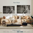 thumbnail image 4 of Elephant Stock Jaguar Eyes Pop Wall Art - Horizontal Multi Panel Canvas - Living Room Wall Decor - Animal Multi Panel - Gray And Black Decor - 57" x 36", 4 of 8