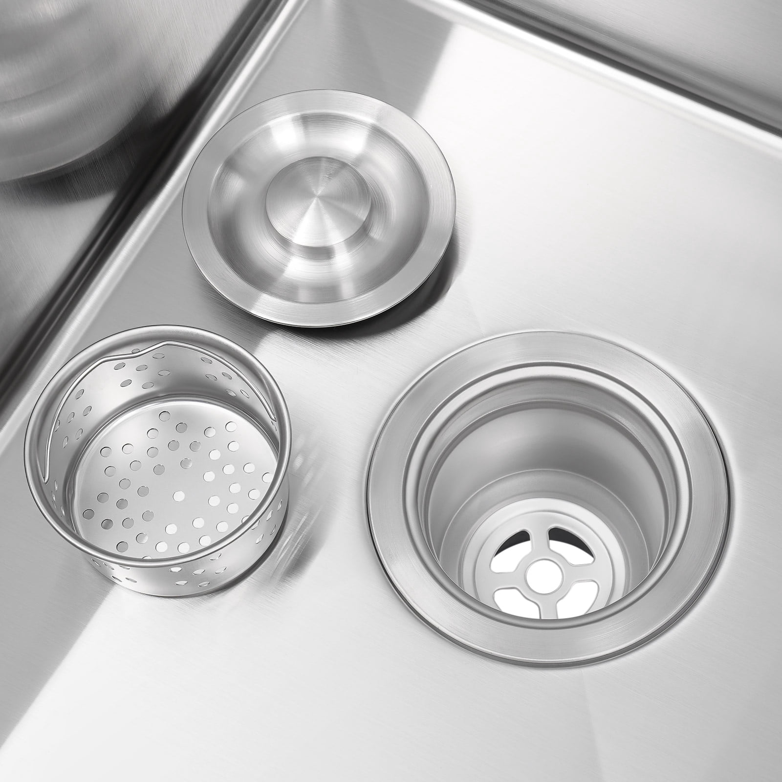 Wildnix Utility Sink Laundry Tub with Double Basins, Stainless Steel Construction, Excellent Drainage Performance, Modern and&nbsp; Design