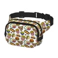 thumbnail image 2 of Easygdp Hot Dog With One Sausage Fanny Packs for Women Men, Belt Bag, Fashion Crossbody Bags, for Workout/Running/Hiking, 2 of 9