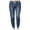 Dark Blue, variant on KDFJPTH Baggy Jeans for Women Mid Rise Straight-Leg Jean Solid Black L