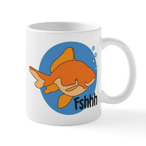CafePress - Fshhh Mug - 11 oz Ceramic Mug - Novelty Coffee Tea Cup