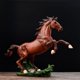 thumbnail image 4 of Estatua de caballo de pie Sunnimix estatuilla de caballo de resina marrón, 4 of 5