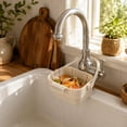 thumbnail image 4 of Foldable Hanging Sink Drainses Basket–Expandable Kitchen Colander with Flip Cover,Space-Saving Collapsibleses Strainer for Fruit,Vegetable,Pasta,Utensils,Hanging Hook for Sink Edge,Quick Drainage,1PC, 4 of 6