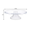 thumbnail image 3 of 10 IN Clear Plastic Cake Stand, by Way To Celebrate, 3 of 8