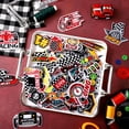 thumbnail image 3 of Bandera de carreras a cuadros de Tigeen Iron On Patches para ropa, 3 of 7