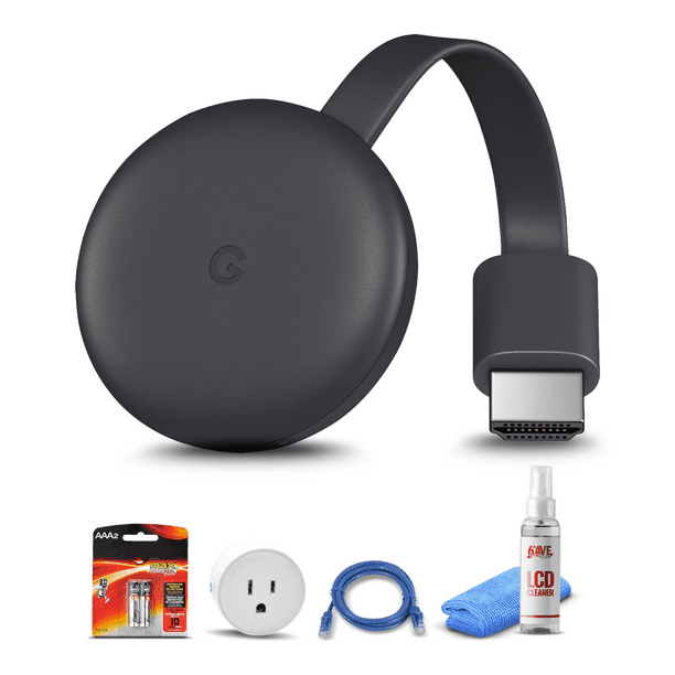 bund ovn tab Google Chromecast Streaming Device (3rd Gen) + WiFi Smart Plug + Ethernet  Cable + 2x AAA Batteries + LCD Cleaner - Walmart.com