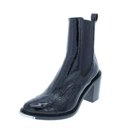 Belstaff Leather - Belstaff Womens Aviland Patent Leather Ankle Booties