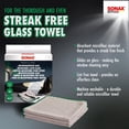 thumbnail image 1 of Sonax Microfiber Glass Cloth – Waffle Weave, Lint-Free, 3-Pack., 1 of 6