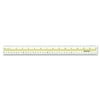 Westcott Acrylic Data Highlight Reading Ruler With Tinted Guide, 15" Clear