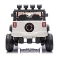 thumbnail image 5 of Kids Ride on Car Truck with 2.4G Remote Control, 24V Battery Powered Electric Ride on Cars with 4 Wheel Suspension, Adjustable Speed, Portable Handle for Kids Aged 3+, White, 5 of 9