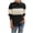 Black 1, variant on UAMVSH Womens Mid-Length Knitted Sweaters Fashion Color Block Crew Neck Long Sleeve Knitwear Pullover Sweaters Tops Fall Trendy Clothes(X-Large,Pink 1)