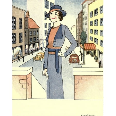 The Mode in Dress & Home 1935 A brown or intermediate type Canvas Art - Unknown (24 x 36)