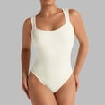thumbnail image 2 of Kaemgyyd Tank Top Bodysuits for Womens Slim Ribbed Square Collar Sleeveless Shapewear Jumpsuit Fashion Going out Romper, 2 of 6
