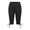 thumbnail image 3 of Women High Waist Leggings Summer Beach Pants Casual Exercise Stretch Leggings Hollow Cropped Pants 7/8 Leggings for Women High Waist Yoga Shorts Women Long Womens Comfy Clothes for Fall Cute Maternity, 3 of 3