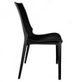 thumbnail image 6 of LeisureMod Kent Modern Outdoor Dining Chairs Set of 2 in Black, 6 of 9