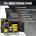 thumbnail image 3 of Gewna 5 Drawers Rolling Garage Tool Chest with Locking System,Metal  Storage Cart  with Side Cabinet,Protective Liner & Tool Rack for Garage Workshop, 3 of 8