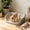 Gray, variant on Dog Potty Toilet with Column, Litter Tray Portable Pet Litter Training Potty Bedpan, Easy Rinse Material Suitable for Indoor Outdoor Small Animal, 15.75x11.81x4.33in